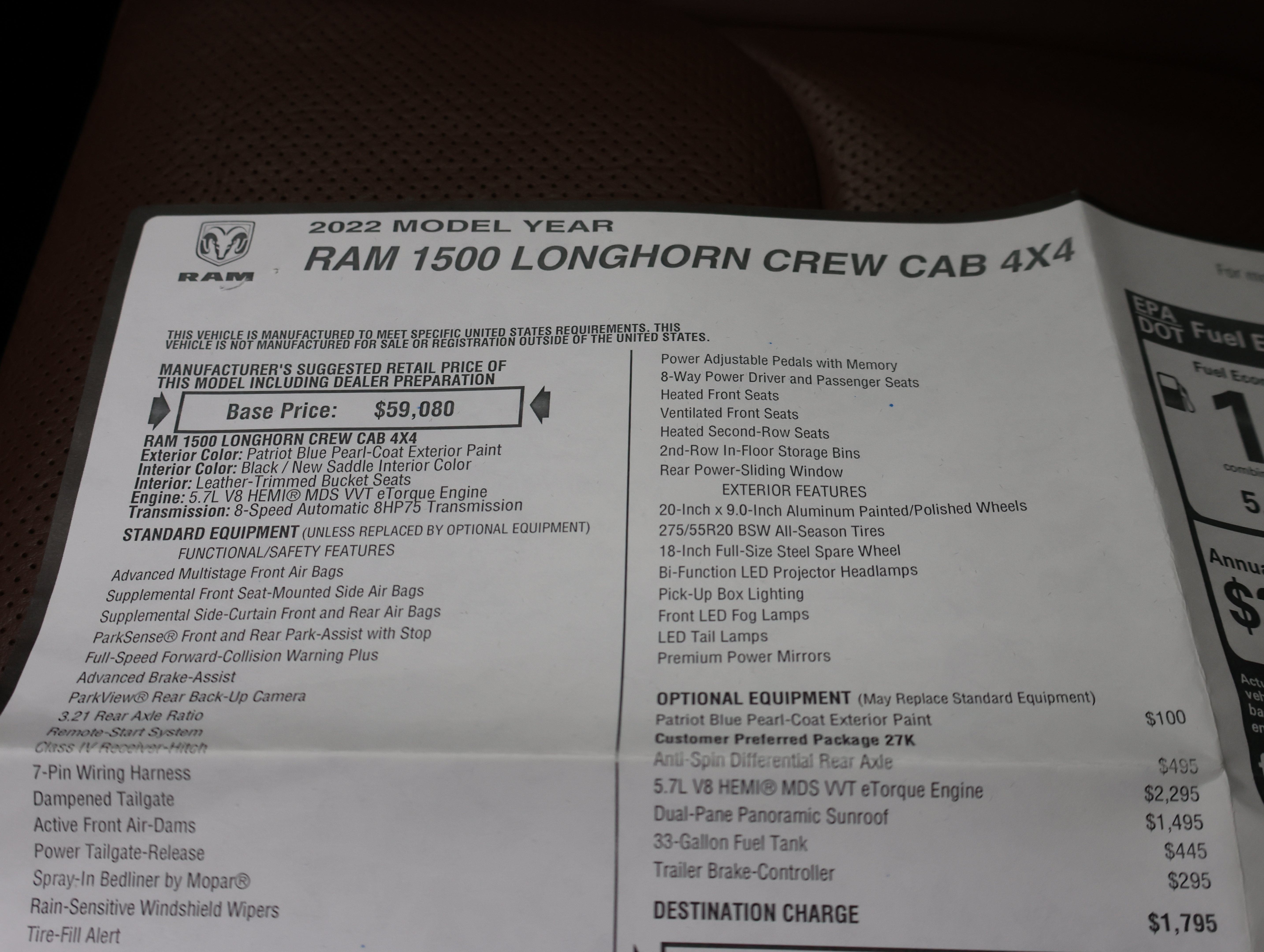Used 2022 RAM 1500 Limited AWD/4WD image 69