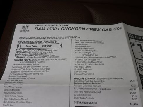 Used 2022 RAM 1500 Limited AWD/4WD image 69