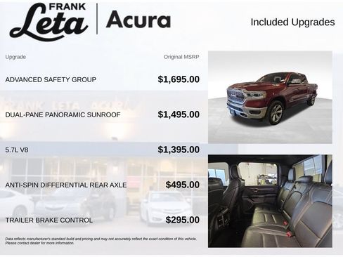Used 2019 RAM 1500 Limited w/ Advanced Safety Group AWD/4WD image 6
