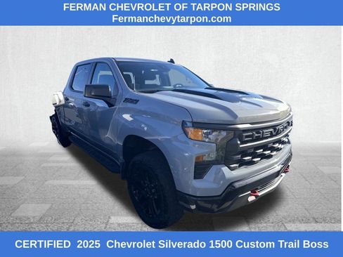 Certified 2025 Chevrolet Silverado 1500 Custom Trail Boss image 1