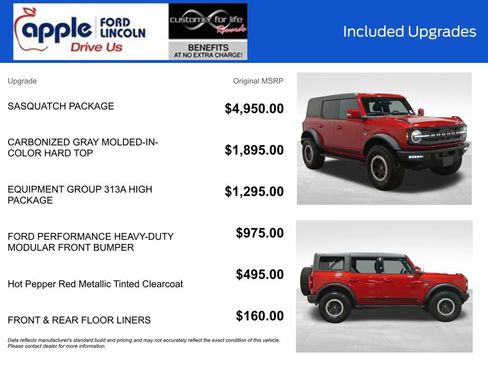 Certified 2023 Ford Bronco Outer Banks w/ Sasquatch Package AWD/4WD image 4