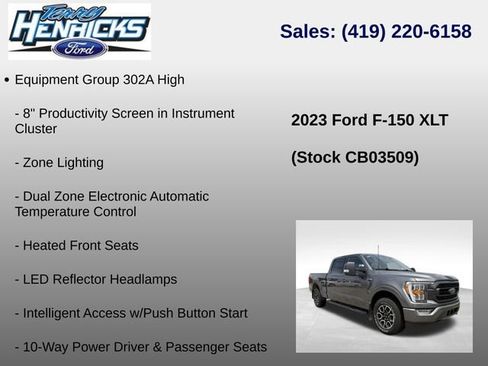 Used 2023 Ford F150 XLT w/ Equipment Group 302A High AWD/4WD image 23