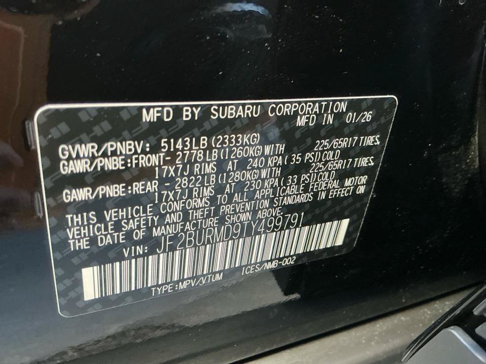 Certified 2026 Subaru Outback Wilderness w/ Wilderness Package AWD/4WD image 34