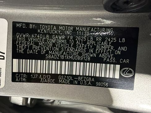 Used 2021 Lexus ES 350 w/ Premium Package FWD image 22