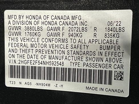Used 2022 Honda Civic Sport image 24
