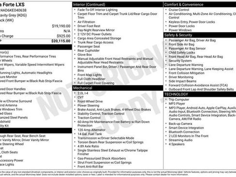 Used 2019 Kia Forte LXS FWD image 9