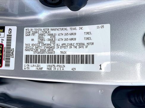 New 2026 Toyota Tundra Limited image 17