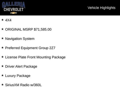 Used 2023 Chevrolet Tahoe Z71 w/ Luxury Package AWD/4WD image 5