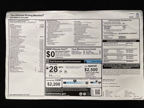 New 2026 BMW X2 xDrive28i w/ Convenience Package image 36