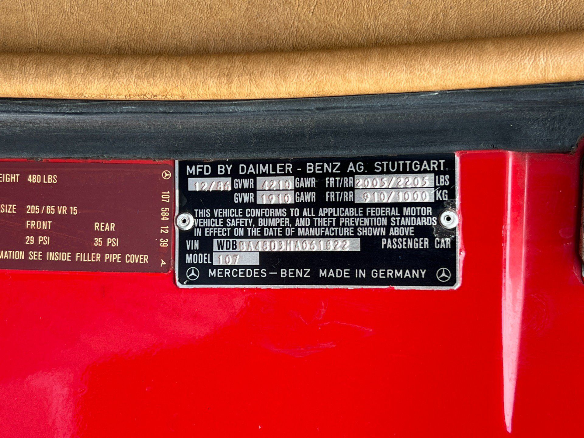 Used 1987 Mercedes-Benz 560 SL image 19