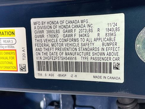 Used 2025 Honda Civic Sport image 29