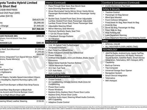 Used 2024 Toyota Tundra Limited w/ Nightshade Package AWD/4WD image 3