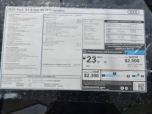 New 2025 Audi Q3 2.0T Premium w/ Convenience Package AWD/4WD image 16