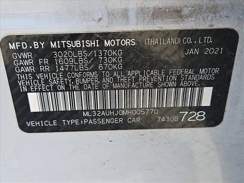 Used 2021 Mitsubishi Mirage ES FWD image 29