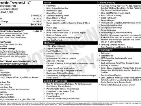 Used 2024 Chevrolet Traverse LT w/ Enhanced Driving Package FWD image 11