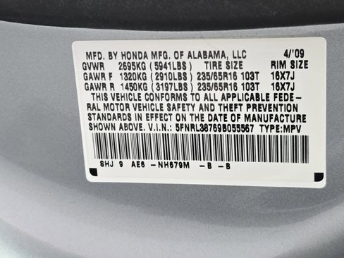 Used 2009 Honda Odyssey EX-L image 35