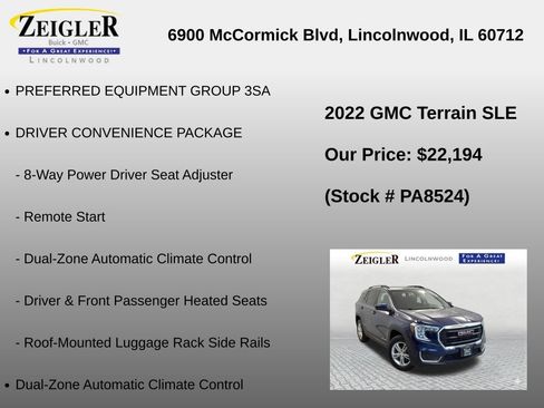 Used 2022 GMC Terrain SLE w/ Driver Convenience Package AWD/4WD image 6