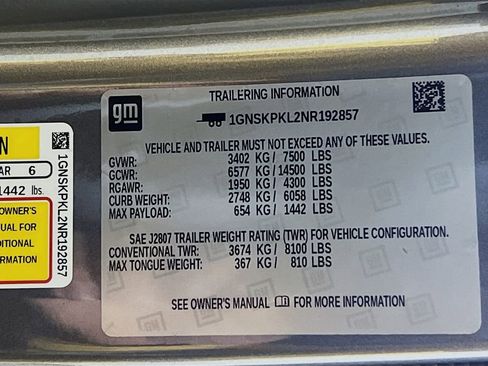 Used 2022 Chevrolet Tahoe Z71 w/ Off-Road Capability Package image 30