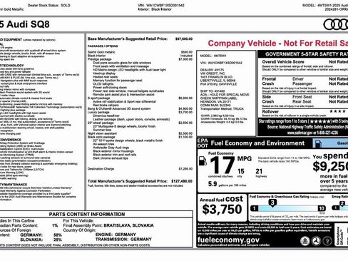 Used 2025 Audi SQ8 Prestige image 24