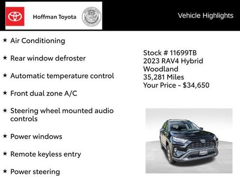 Used 2023 Toyota RAV4 AWD Hybrid image 22
