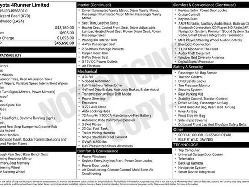 Used 2018 Toyota 4Runner Limited image 27