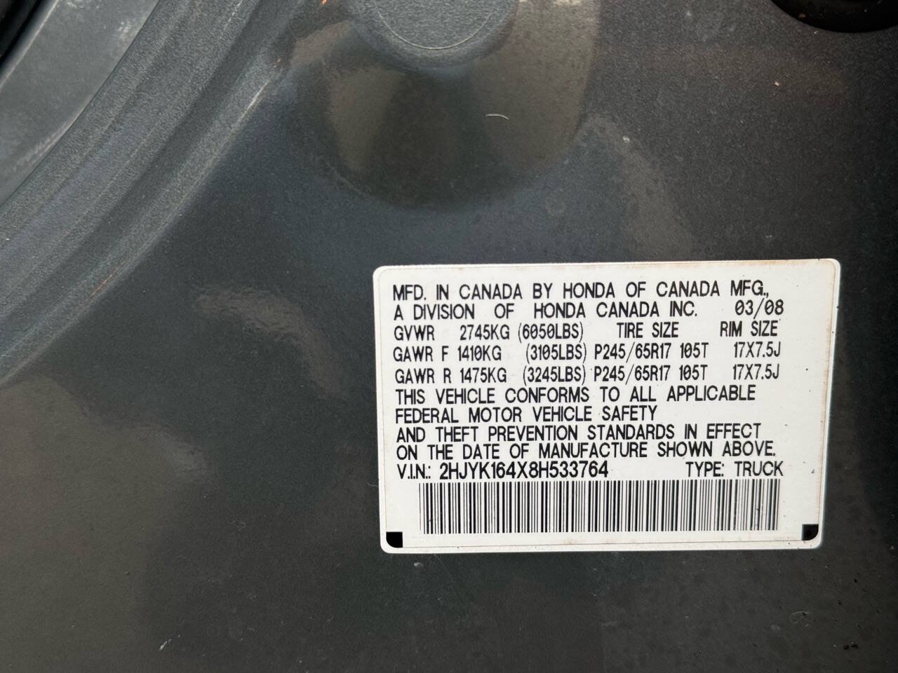 Used 2008 Honda Ridgeline RTS image 15