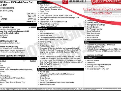 Used 2021 GMC Sierra 1500 AT4 w/ AT4 Value Package image 2