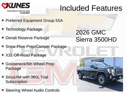 New 2026 GMC Sierra 3500 Denali w/ Denali Reserve Package