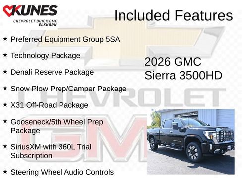 New 2026 GMC Sierra 3500 Denali w/ Denali Reserve Package AWD/4WD image 2
