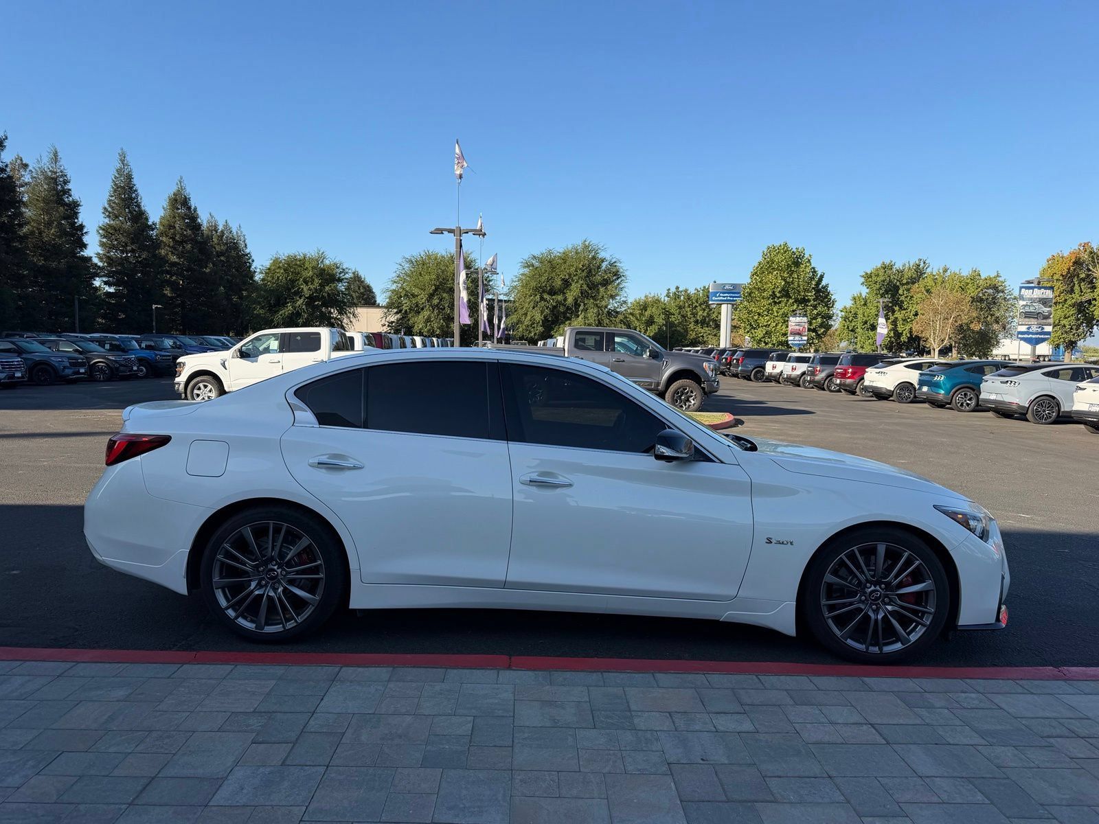 Used 2019 INFINITI Q50 Red Sport 400 w/ Sensory Package RWD image 6