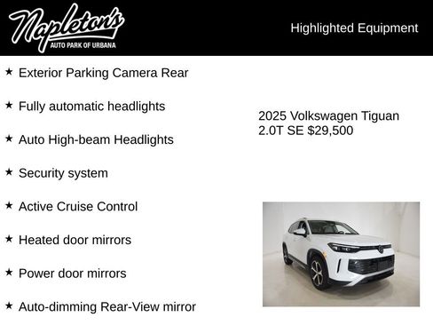Used 2025 Volkswagen Tiguan SE AWD/4WD image 16