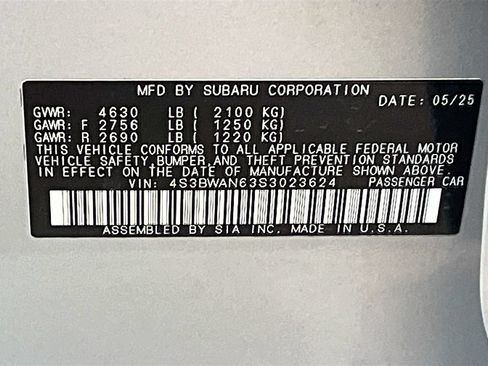 Used 2025 Subaru Legacy Limited AWD/4WD image 34