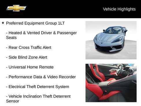 Used 2021 Chevrolet Corvette Stingray Preferred Conv w/ Z51 Performance Package RWD image 14