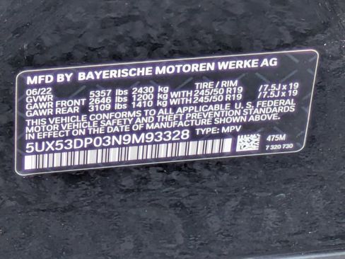 Used 2022 BMW X3 xDrive30i w/ Convenience Package AWD/4WD image 26