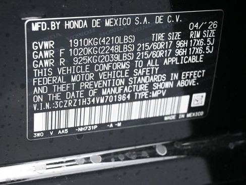 New 2027 Honda HR-V LX image 25