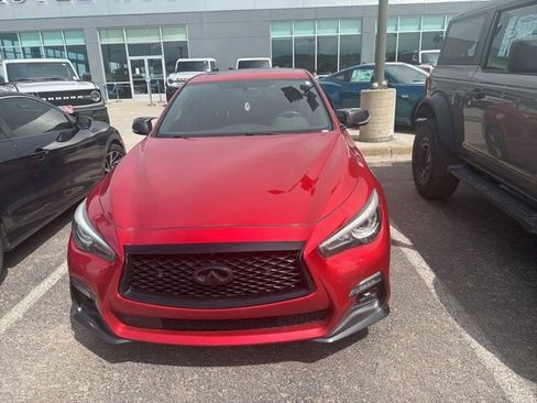 Used 2019 INFINITI Q50 Red Sport 400 w/ Sensory Package AWD/4WD image 2