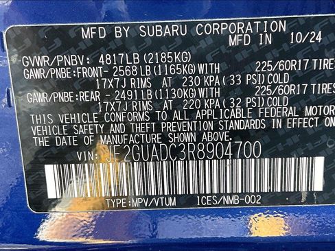 Used 2024 Subaru Crosstrek 2.0i Premium image 35