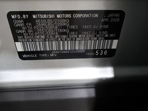 New 2026 Mitsubishi Eclipse Cross LE AWD/4WD image 44