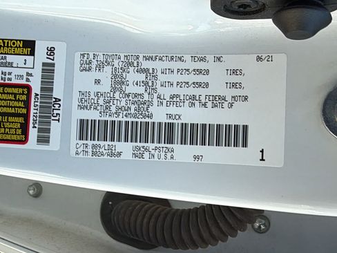 Used 2021 Toyota Tundra 1794 Edition AWD/4WD image 21