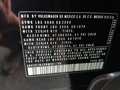 Used 2022 Volkswagen Taos SEL w/ Panoramic Sunroof Package AWD/4WD image 32