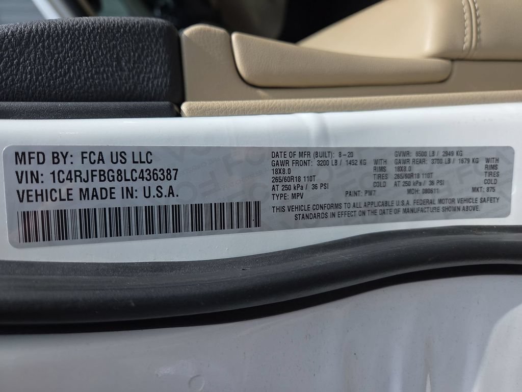 Used 2020 Jeep Grand Cherokee Limited AWD/4WD image 24