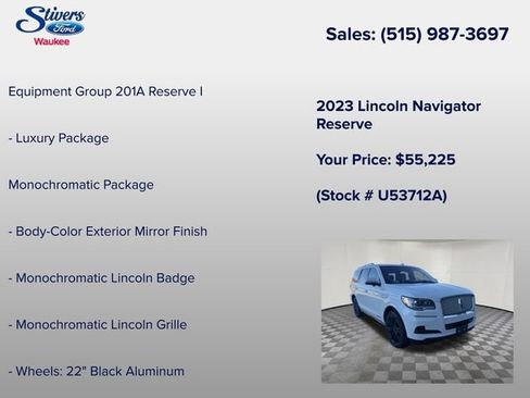 Used 2023 Lincoln Navigator Reserve AWD/4WD image 8