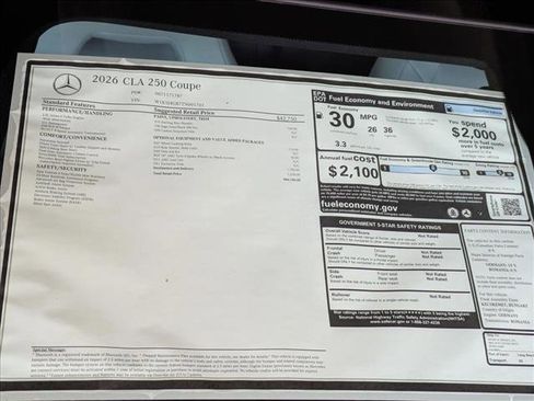 New 2026 Mercedes-Benz CLA 250 image 18