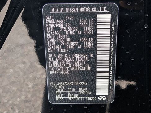 New 2026 INFINITI QX80 Luxe w/ Cargo Package image 37