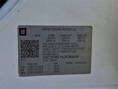 Used 2018 Chevrolet Silverado 2500 LTZ w/ Duramax Plus Package image 27