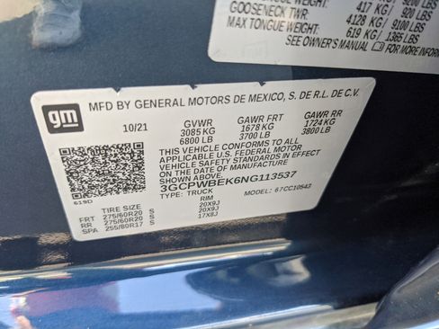 Used 2022 Chevrolet Silverado 1500 Custom w/ Safety Confidence Package image 36