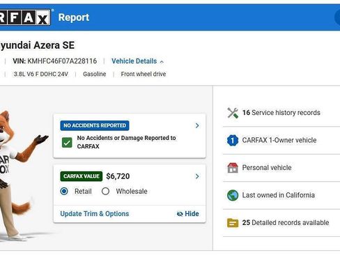 Used 2007 Hyundai Azera Limited image 2