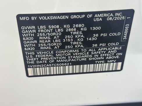 New 2026 Volkswagen Atlas SE image 27