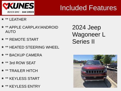 Used 2024 Jeep Wagoneer L Series II w/ Flexible Seating Group AWD/4WD image 2