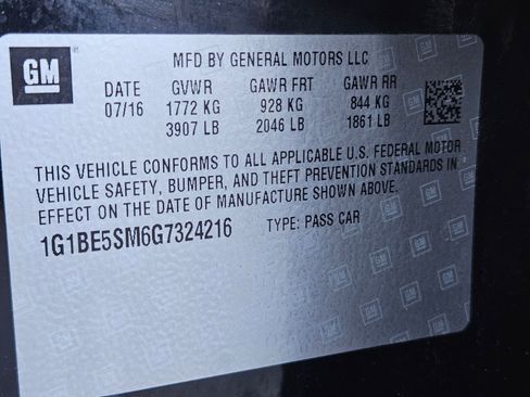 Used 2016 Chevrolet Cruze LT w/ Sun And Sound Package FWD image 37